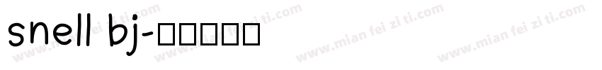 snell bj字体转换